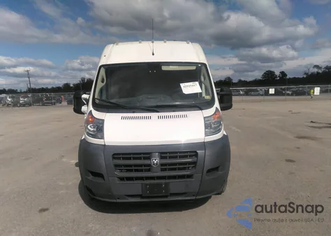 2018 Ram Promaster 2500 High Roof 159 Wb из США, поврежденный, VIN 3C6TRVDG9JE111265